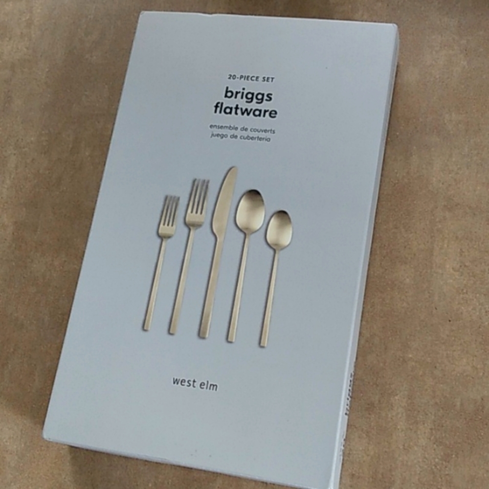 NEW UNUSED West Elm - Briggs Flatware 20 piece set